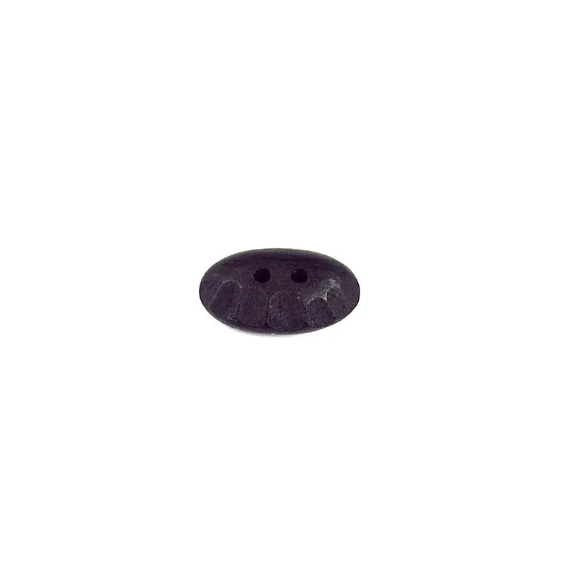 Yoko Saito bouton bois groin cochon noir 2,1 cm