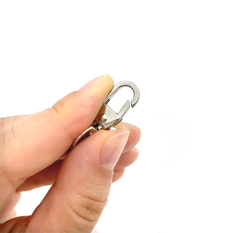 Yoko Saito set mousqueton attache D 5 mm 10 mm argent