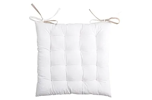 STOF Duo galette de chaise 40x40 cm écru lin coton