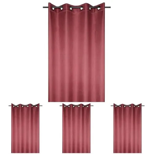 STOF Copenhague rideau rouge 140x260 cm 1 panneau