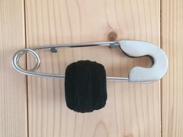 La Croix et La Manière Coton Perlé n°8 pelote noir