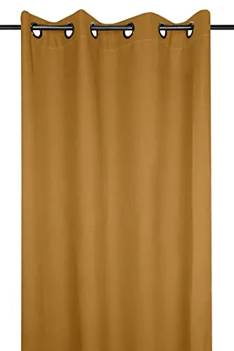 Stof Nelson rideau curry 135x240 cm uni