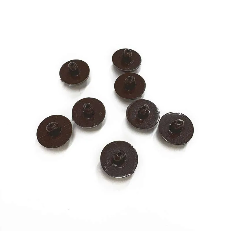 Yoko Saito yeux plastique boutonnière 9 mm marron lot 8