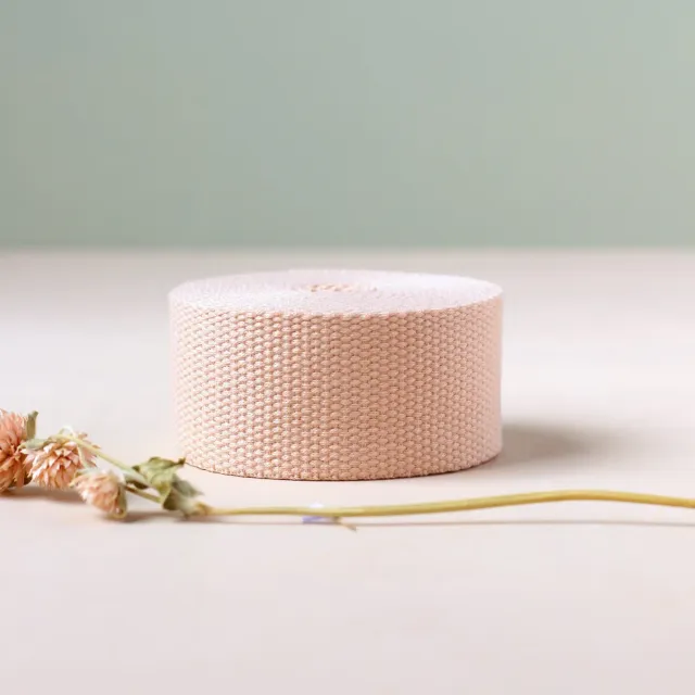 La Maison Naïve sangle rose 40 mm au mètre coton