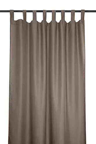 Stof Nelson rideau 135x260 cm taupe 100% polyester