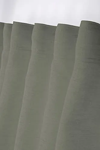 STOF Madrid voile 140x260 cm kaki polyester effet lin