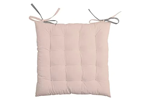 STOF Duo galette de chaise 40x40 cm poudre souris coton