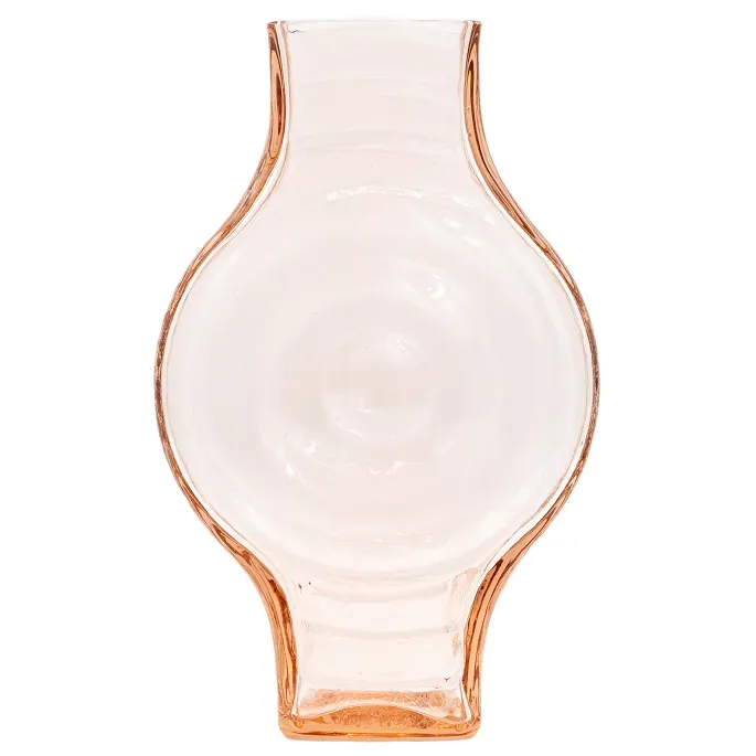 La Maison Naïve grand vase rond rose verre recyclé vintage