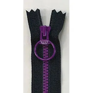 Yoko Saito fermeture bicolore 12 cm pour trousse rose violet