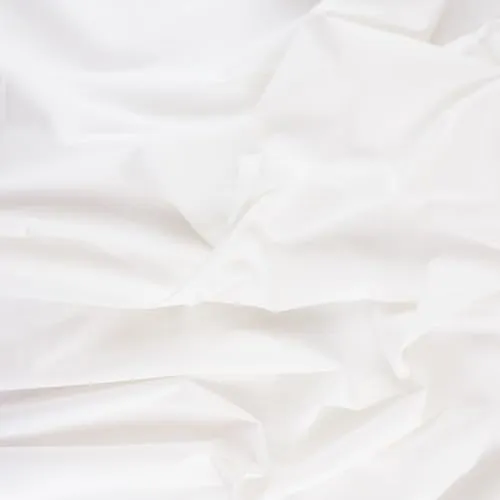Tissushop Cretonne tissu coton blanc uni 150 cm au mètre