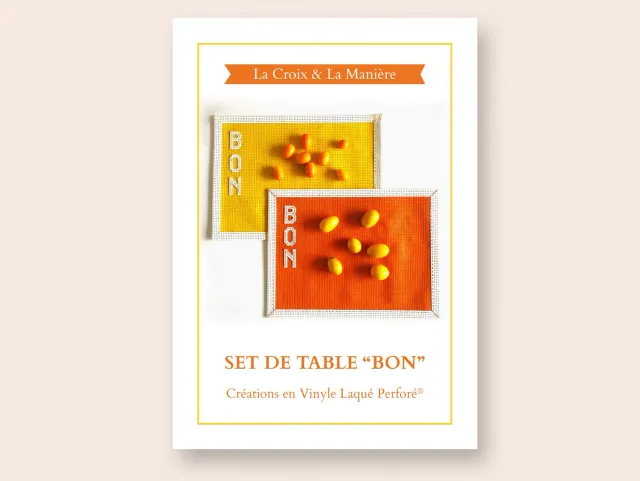 La Croix et La Manière BON livret sets de table vinyle