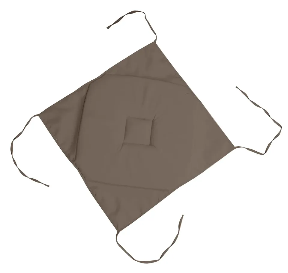 STOF Nelson galette de chaise 40x40 cm taupe polyester