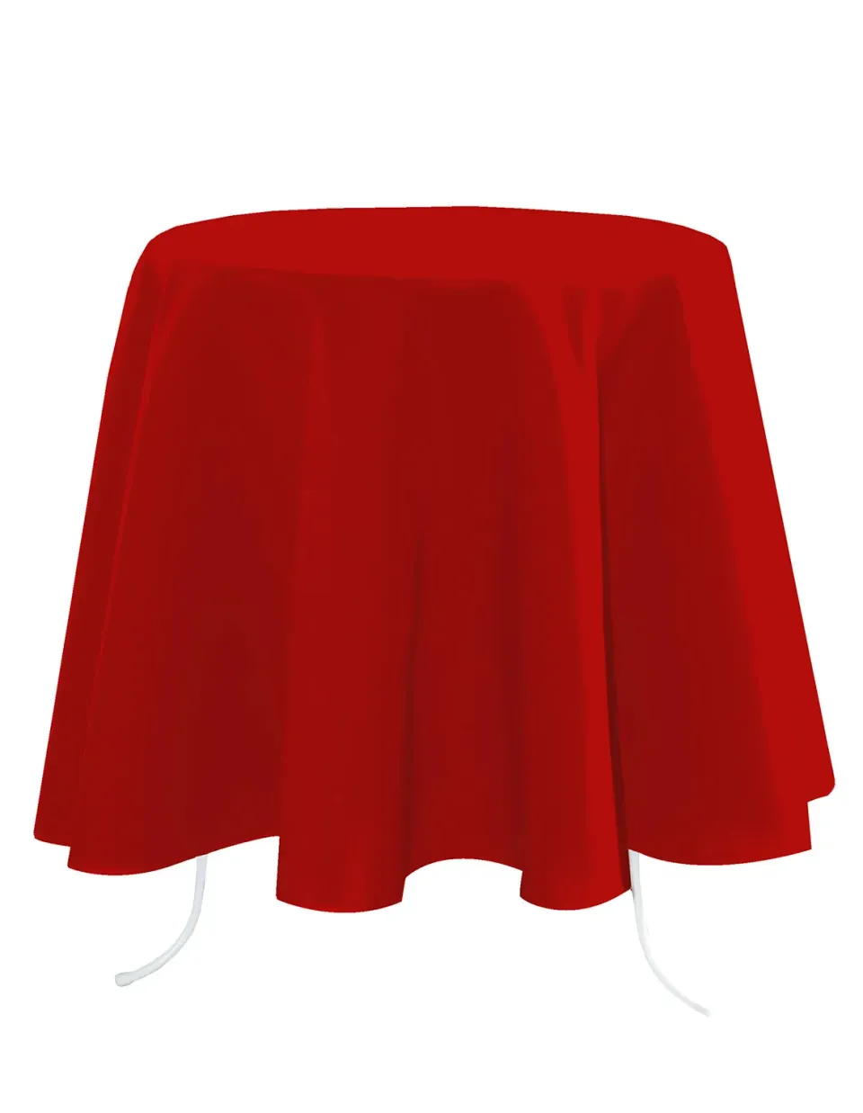 STOF Nelson nappe ronde rouge Ø 180 cm polyester