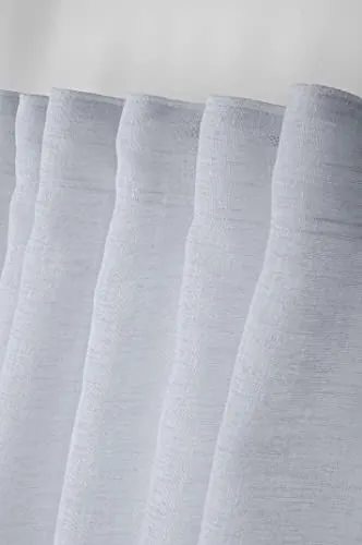 Stof Madrid voile glacier 140x260 cm effet lin