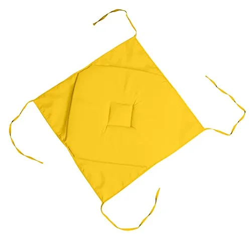 STOF Nelson galette de chaise jaune 40x40 polyester