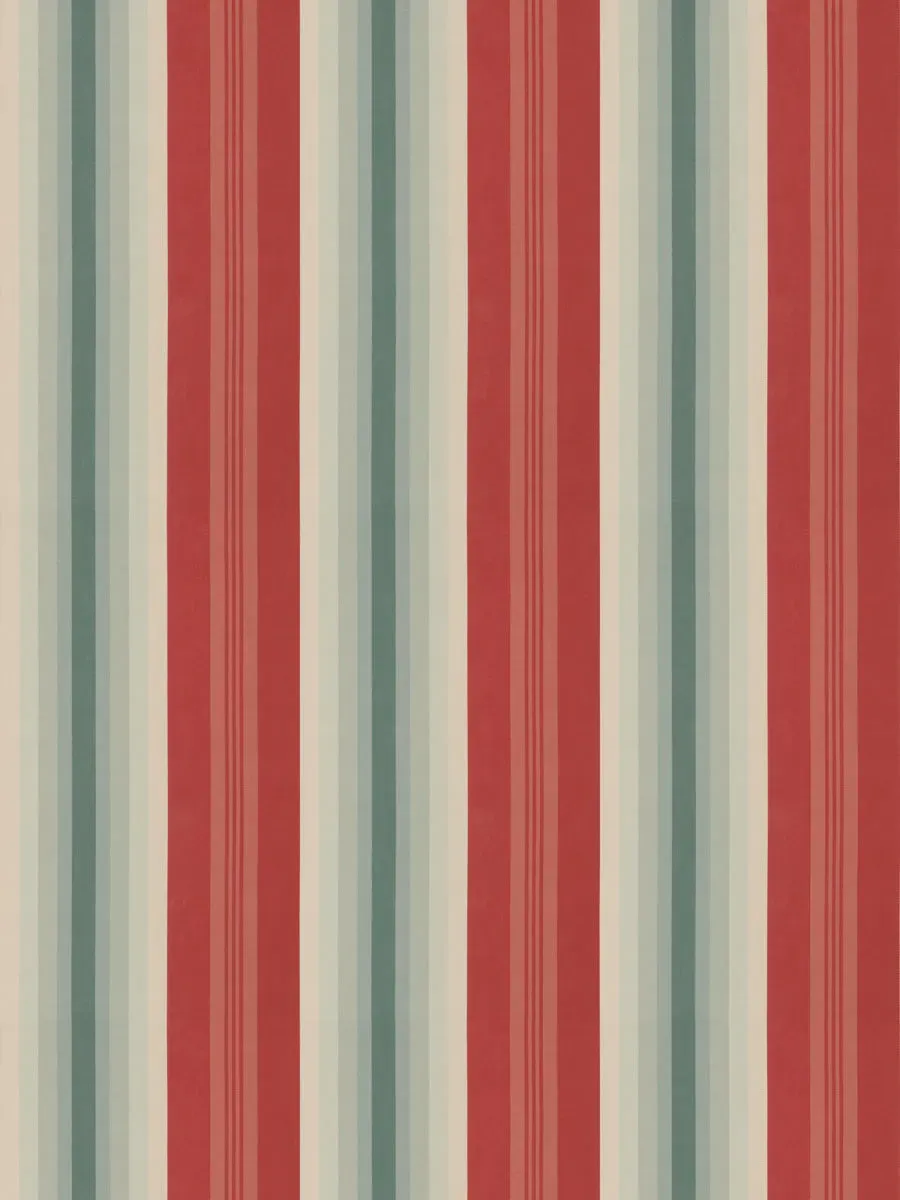 French General Bande Exotic Sienna tissu ameublement 137 cm