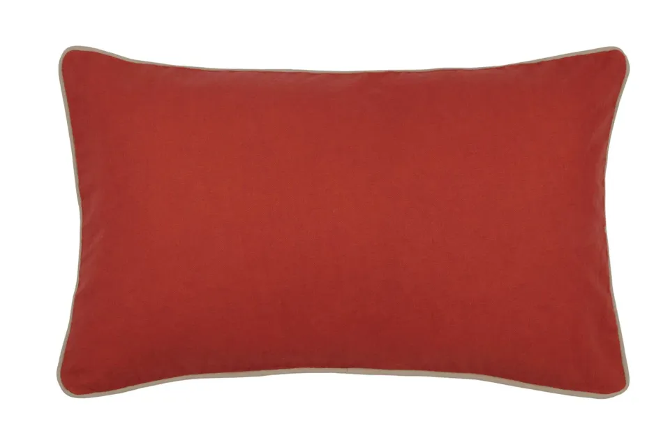 Stof Duo coussin 30x50 terracotta coton