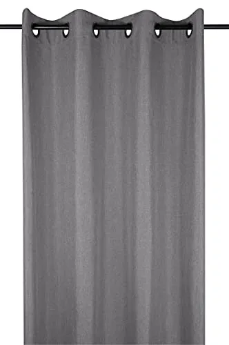 Stof Bea Rideau à Œillets Anthracite 140x260 cm Polyester