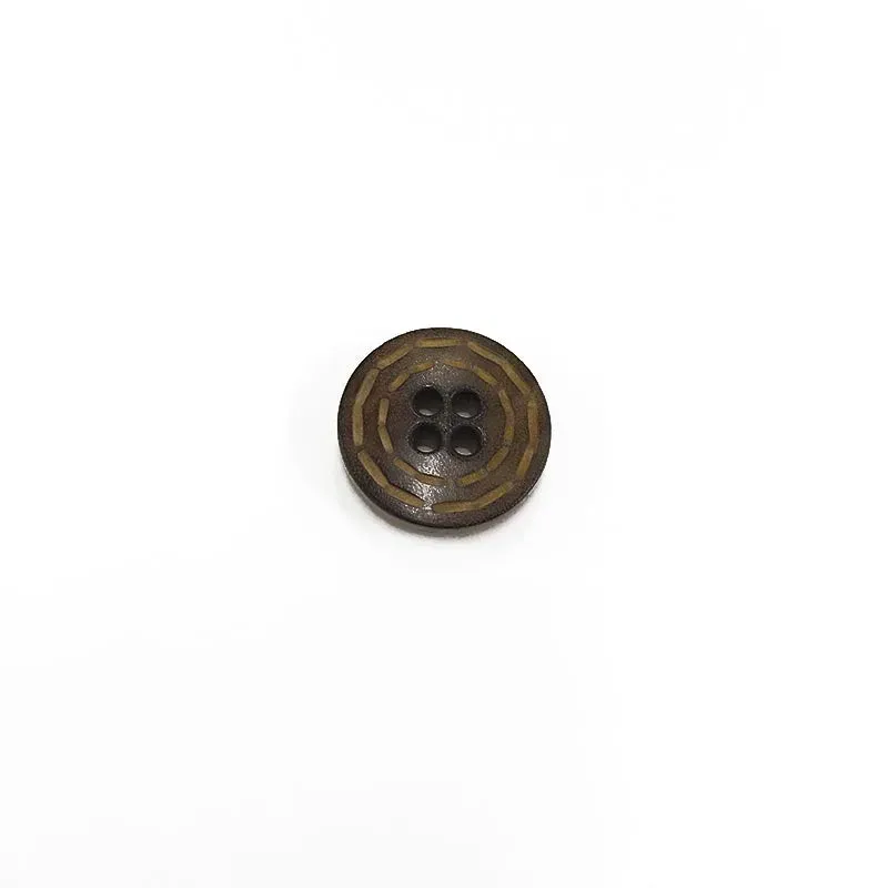 Yoko Saito bouton bois 4 trous petit 1,8 cm couture
