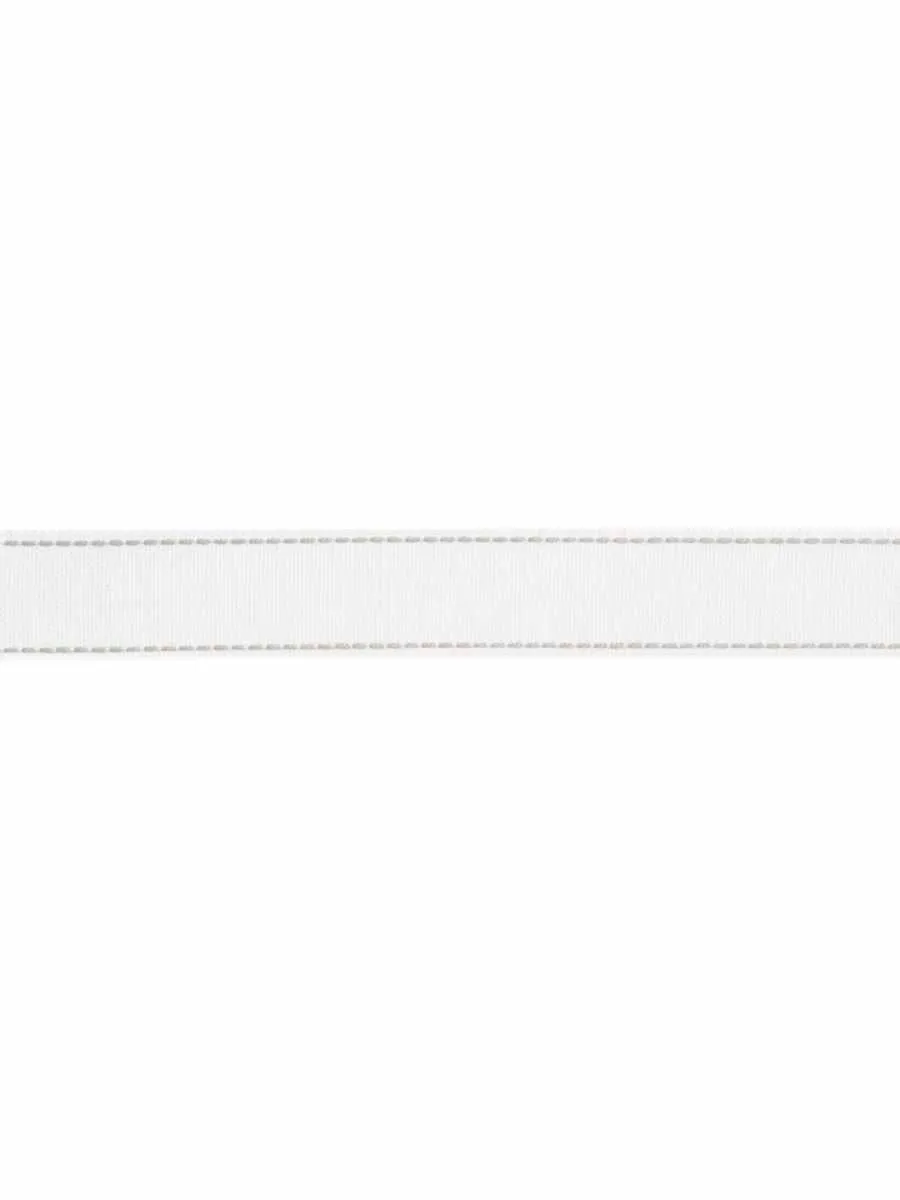 French General Picard Blanc galon décoratif lin coton 4,4 cm