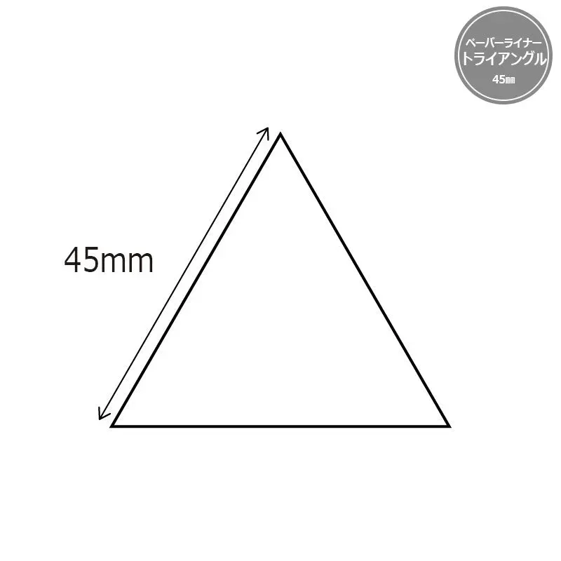Yoko Saito gabarits triangle papier EPP 45 mm x100