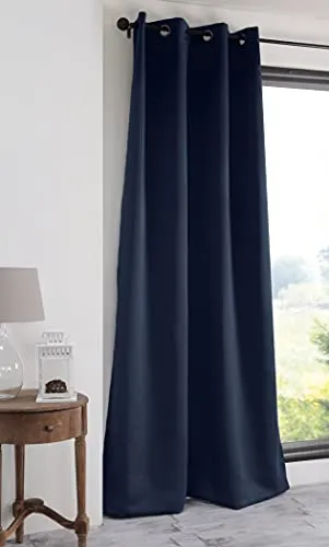 STOF Notte rideau polyester marine 140x280 cm