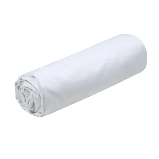 Stof Elysée drap-housse blanc 90x190 cm percale