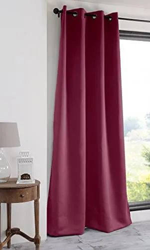 Stof Notte rideau occultant 135x250 cm framboise