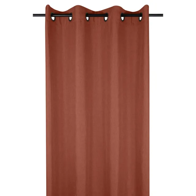 Stof Bea rideau 140x260 cm terracotta 1 panneau chiné