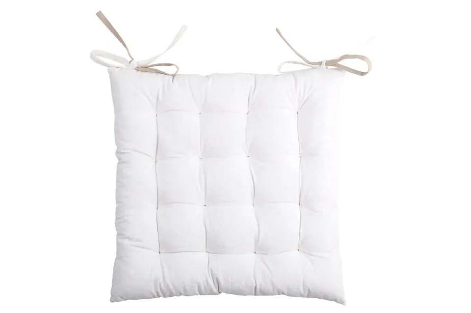 STOF Duo galette de chaise 40x40 cm écru lin coton