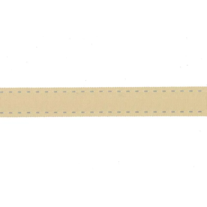 Yoko Saito ruban beige pointillés 2,5 cm au mètre