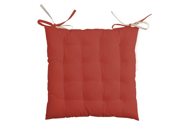 STOF Duo galette de chaise 40x40 terracotta coton