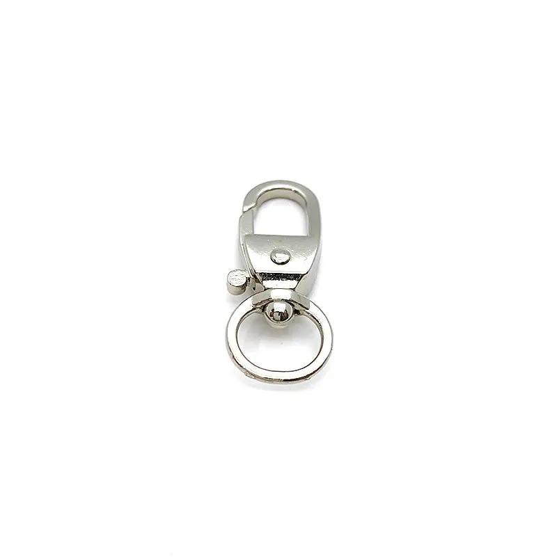 Yoko Saito set mousqueton attache D 5 mm 10 mm argent