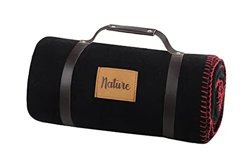 STOF Dawson plaid polaire 130x150 cm noir