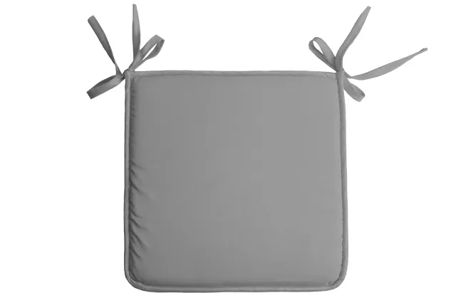 STOF Nelson galette de chaise 38x38 cm gris souris polyester