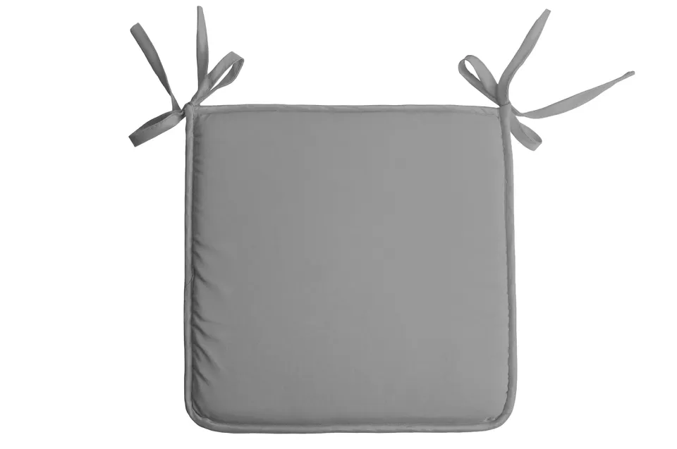 STOF Nelson galette de chaise 38x38 cm gris souris polyester