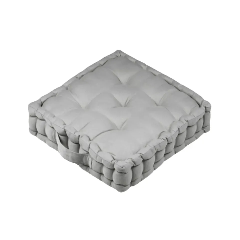 Stof Oxford coussin de sol 45x45 cm sauge satin coton