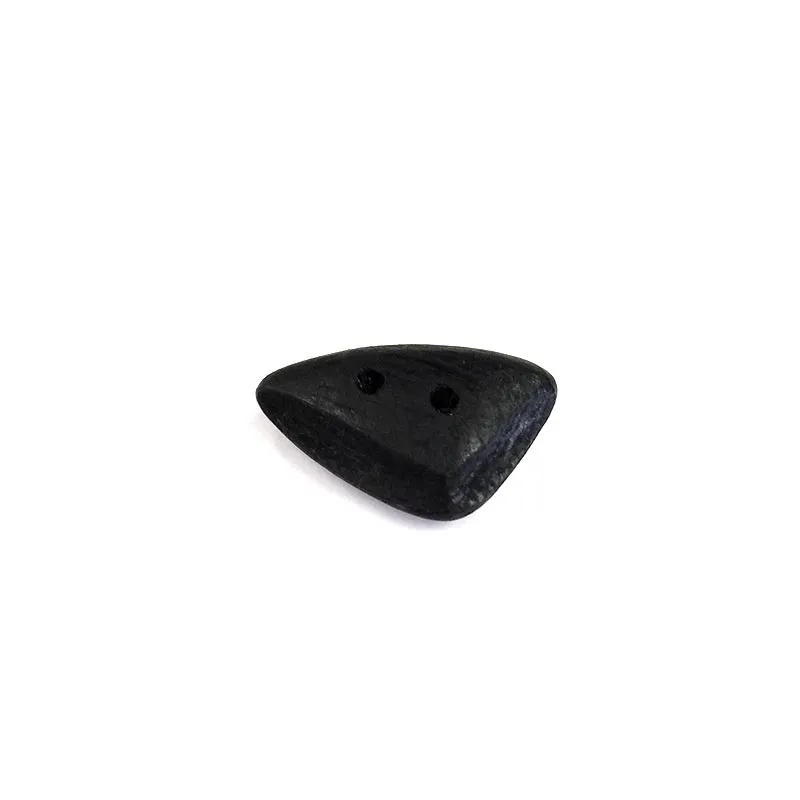 Yoko Saito bouton bois triangle coquillage 2,1cm