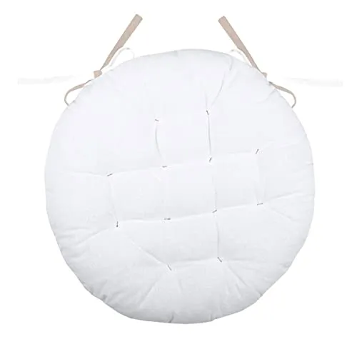 STOF Duo galette de chaise écru lin Ø38 cm coton