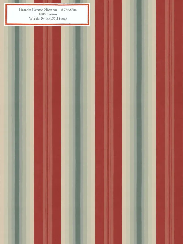 French General Exotic Sienna tissu ameublement 137 cm