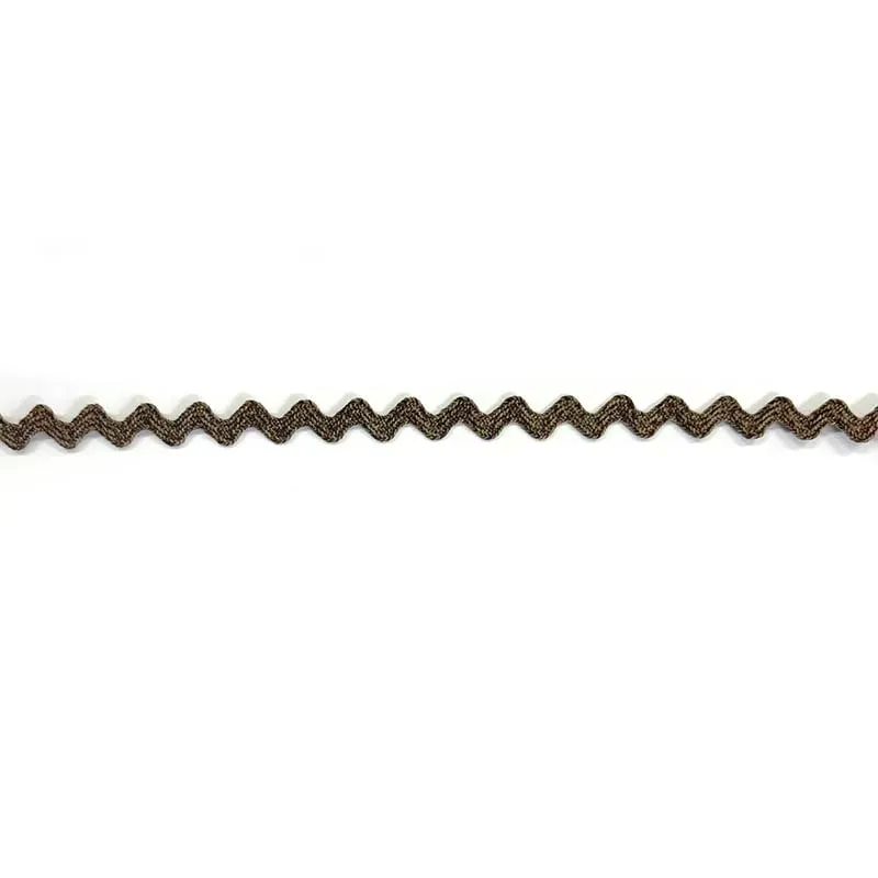 Yoko Saito BEL-1111 ruban ricrac 9mm marron glacé