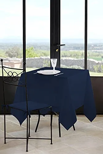 Stof Nelson nappe 180x180 cm pétrole polyester