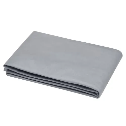 Stof Eden drap plat 180x290 cm gris souris coton