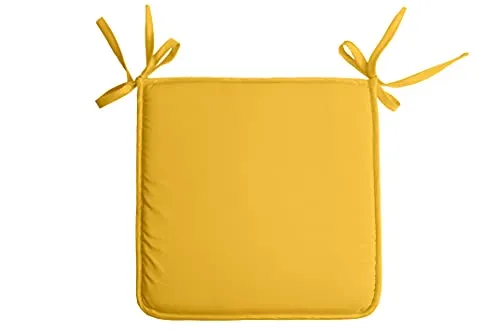 Stof Nelson galette de chaise 38x38 cm jaune polyester
