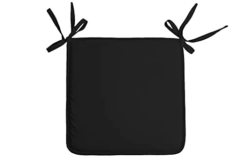 STOF Nelson galette de chaise 38x38 cm noir polyester