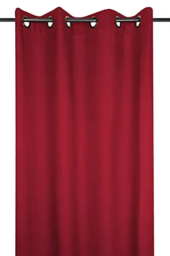 Stof Nelson rideau à oeillets 240x135 cm polyester rouge
