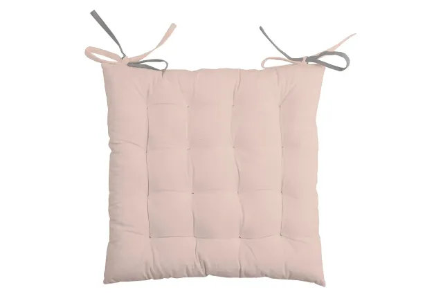 STOF Duo galette de chaise 40x40 cm poudre souris coton