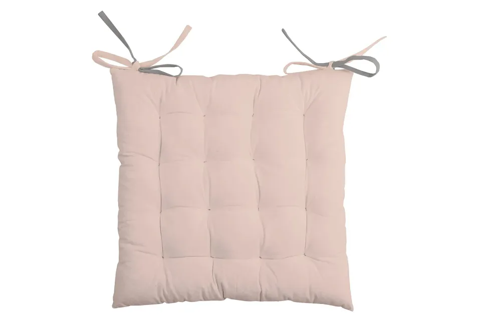 STOF Duo galette de chaise 40x40 cm poudre souris coton