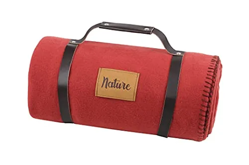 STOF Dawson plaid polaire 130x150 cm rouge polyester