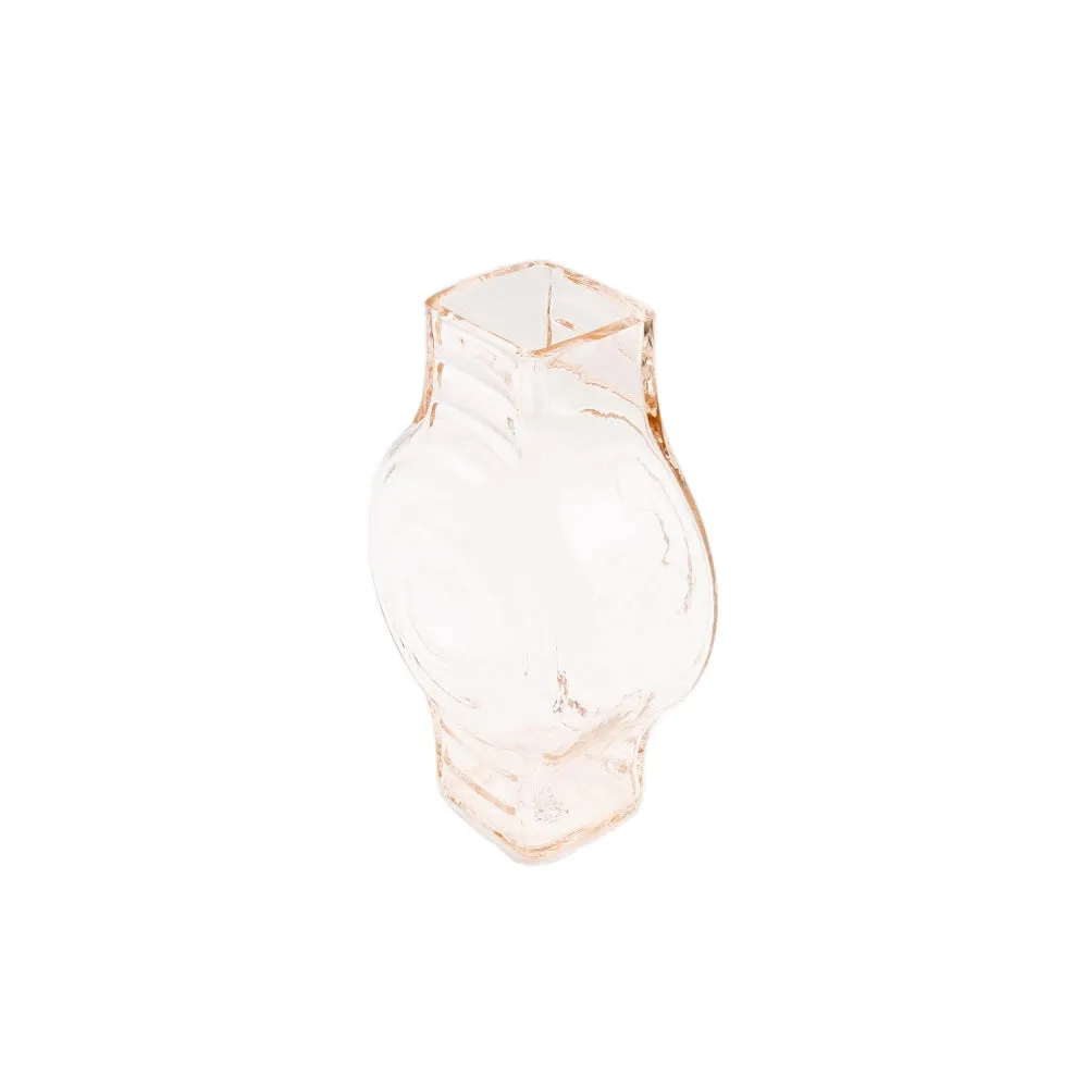 La Maison Naïve Petit Vase Rond Rose Verre Recyclé